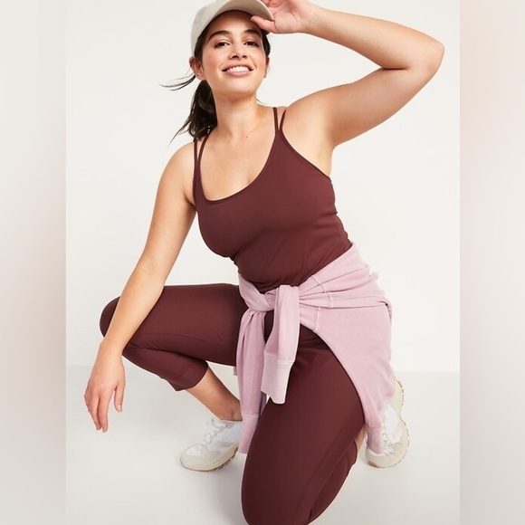 NWOT! Grand Canyon Strappy PowerSoft Shelf-Bra Tank Top - Size Small 🤎 - Picture 1 of 5